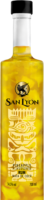 San Lyon - a bottle of Pineapple rum